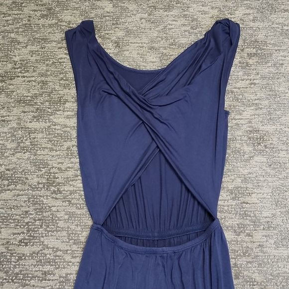 Navy blue shorts romper - Picture 11 of 12